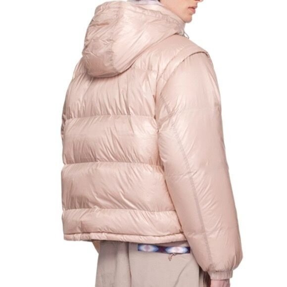 Madhhappy × Columbia Mauve Vapor Down Puffer Jacket 800 Fill M Convertible NWT - Picture 4 of 15